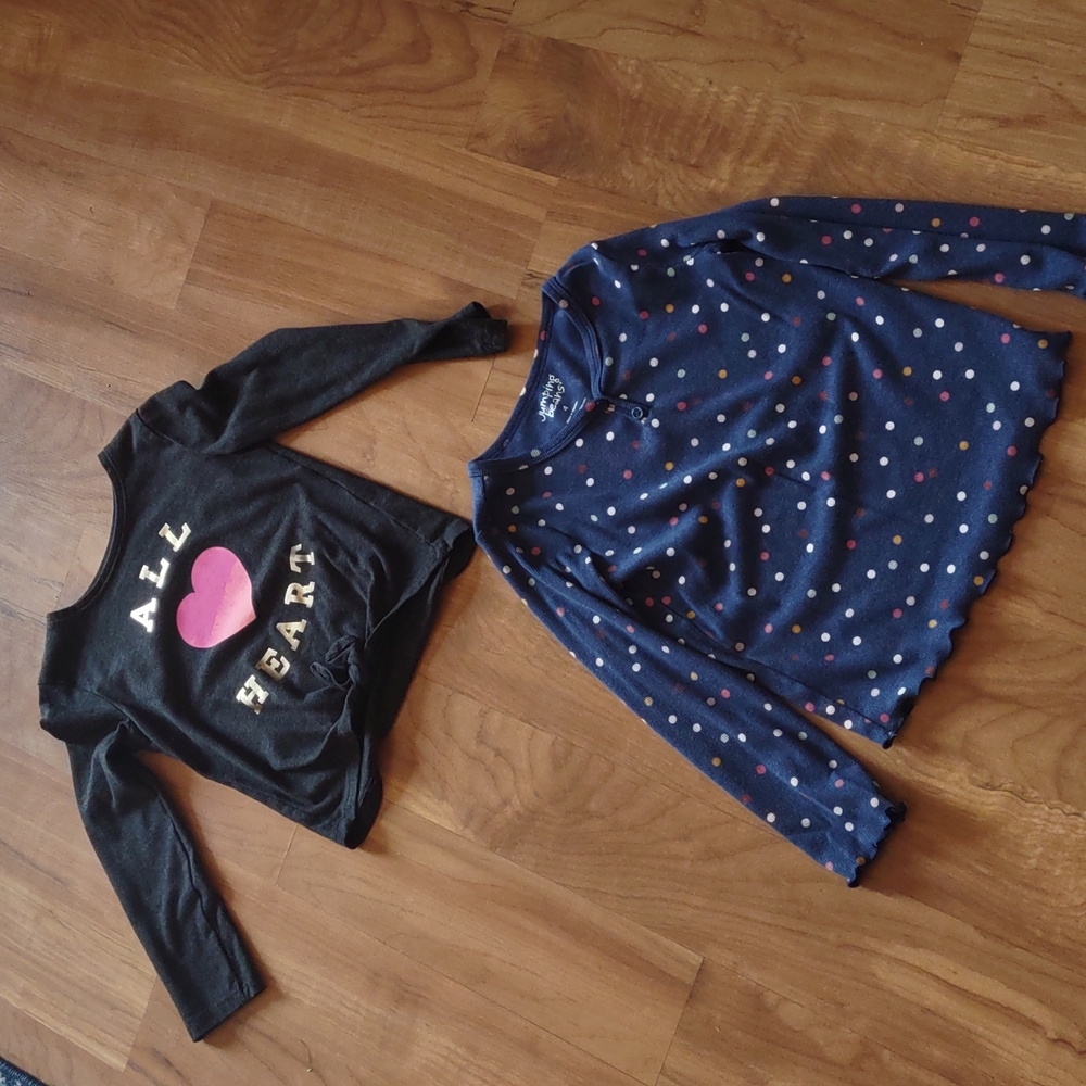Girls Jumping Beans Size 4 Long Sleeve Shirt Bundle